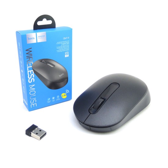 HOCO WIRELESS MOUSE GM14 PLATINUM 2.4GHZ BLACK